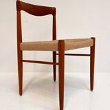 Refurbished set of 4 papercord chairs by H. Klein for Bramin, 1960s