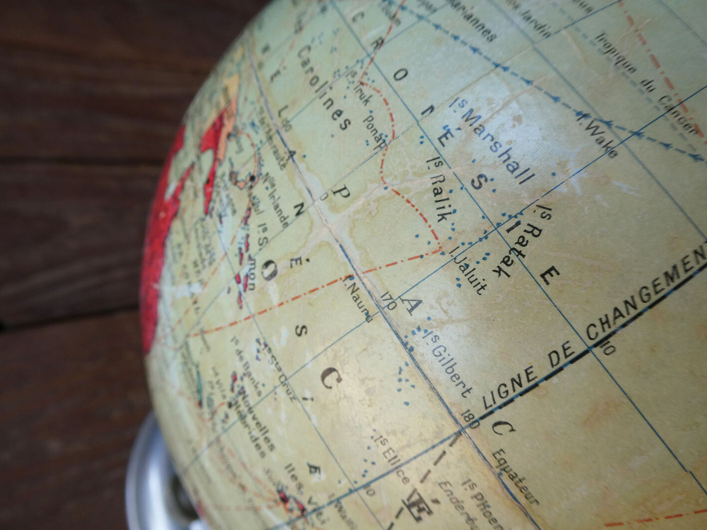 Globe terrestre Taride vintage des années 1940 - 37cm