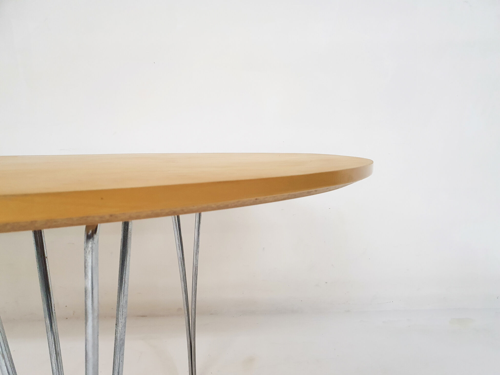 Large "Superellipse B613" dining table by Piet Hein and Bruno Mathsson for Fritz Hansen,Denmark 1994