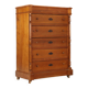 Commode ancienne Umbertino en noyer 5 tiroirs XX Century