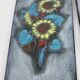 Enamel Triptych Flora & Fauna Vintage 1950