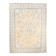 Tapis Persan Vintage Beige Et Bleu à Motifs Floraux, 301x388Cm