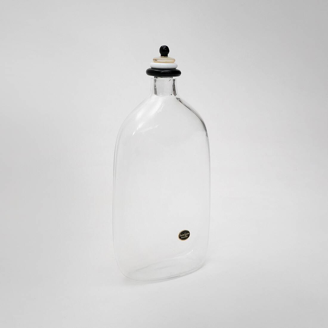 Murano glass bottle with stopper by Giovanni Cenedese, 1970s