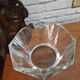 Vintage 70's glass caviar serving bowl