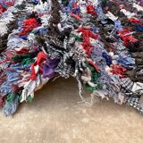 Moroccan carpet boucherouite colored - 75 x 152 cm