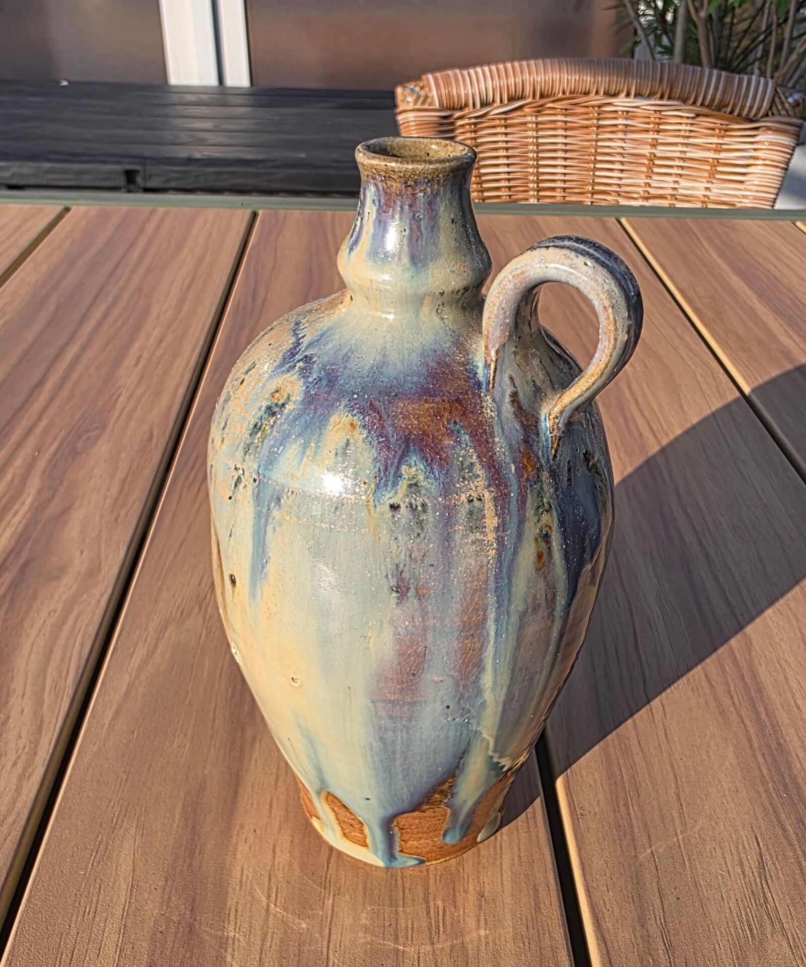 Soliflore Ceramic Oil Bottle Berangeville Jacques Asserin