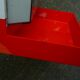 Krupps wall-mounted kitchen scale, orange, vintage 70s