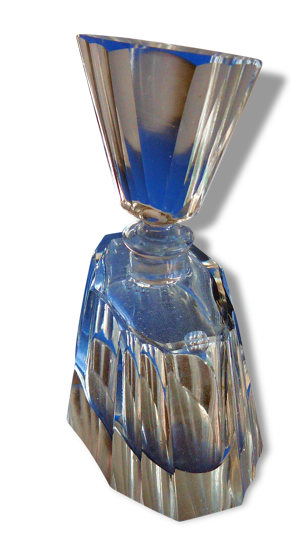 Flacon de cristal taillé ancien