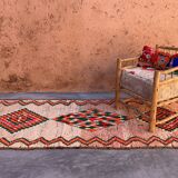 Colorful Boujad Moroccan rug - 121 x 290 cm