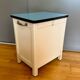 Tabouret coffre en Formica vintage années 50