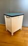 Tabouret coffre en Formica vintage années 50