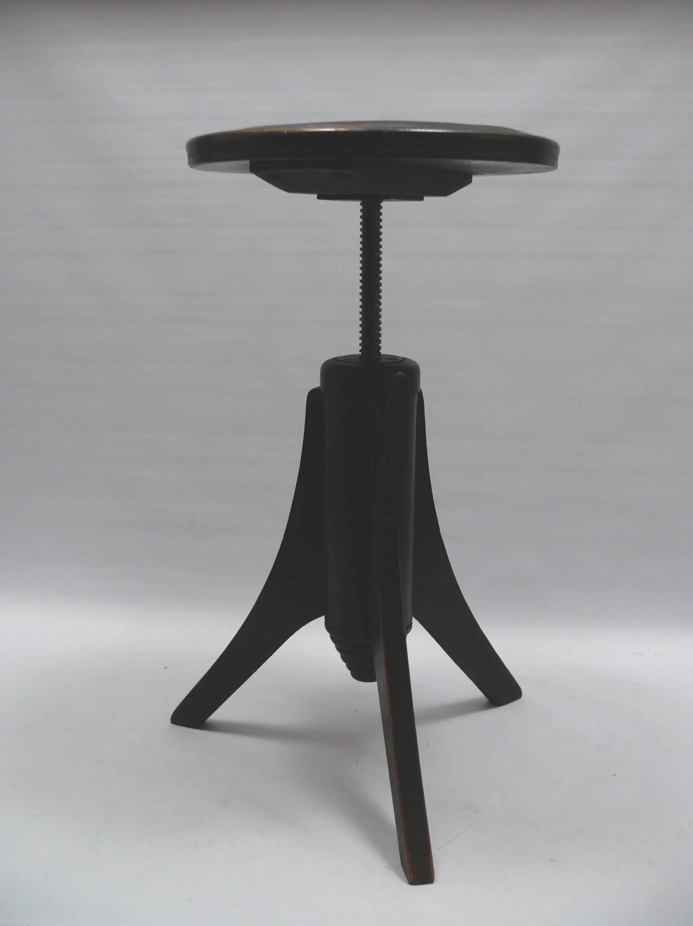 Art Nouveau piano stool, swivel stool, stool - after 1920