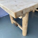 Vintage Farmhouse Dining Table Solid Wood Refurbished 170cm
