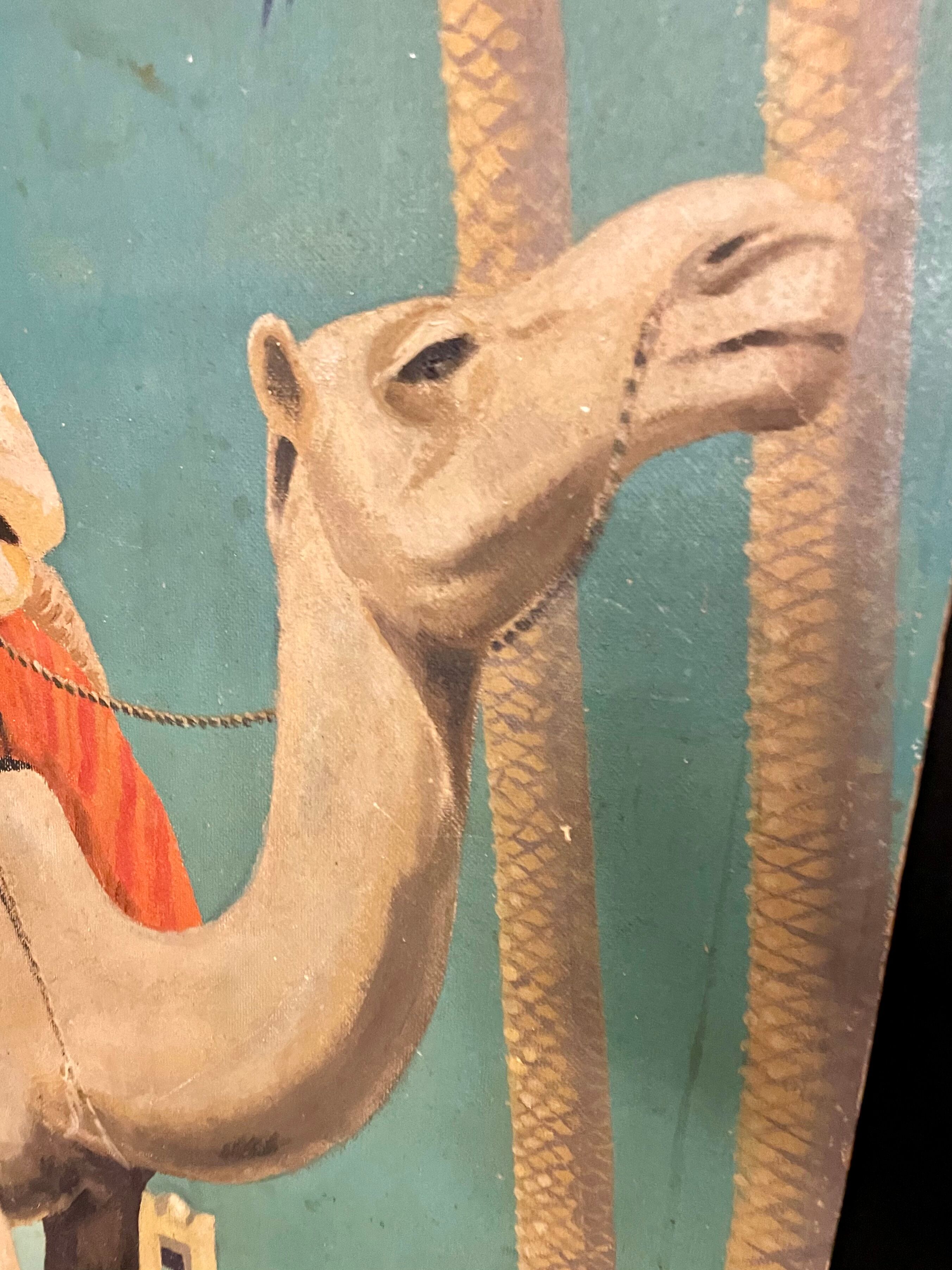 Oil on cardboard Orientalist School