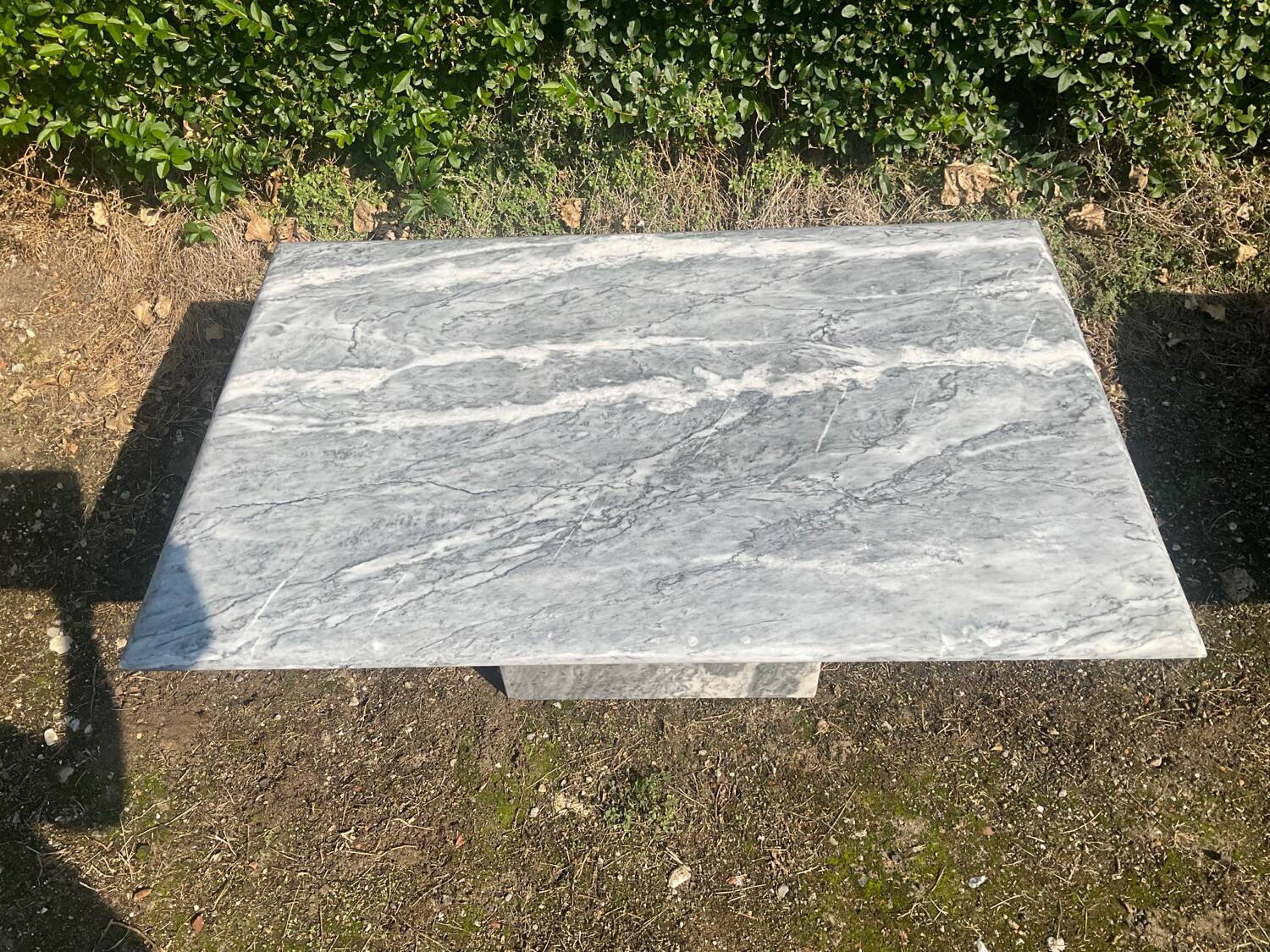 Vintage 70s marble coffee table