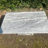 Vintage 70s marble coffee table