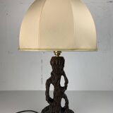 Brutalist organic mushroom table lamp, Dutch 1960s
