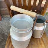 3 Vintage aluminium old milk pot 1950