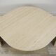 Coffee table in Italian travertine years 70