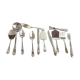 very complete menagère in silver metal