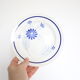 Dessert plates x 5, Saint Amand, hand-painted pattern, floral, French manufacture, vintage