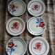 6 assiettes plates anciennes dépareillées
