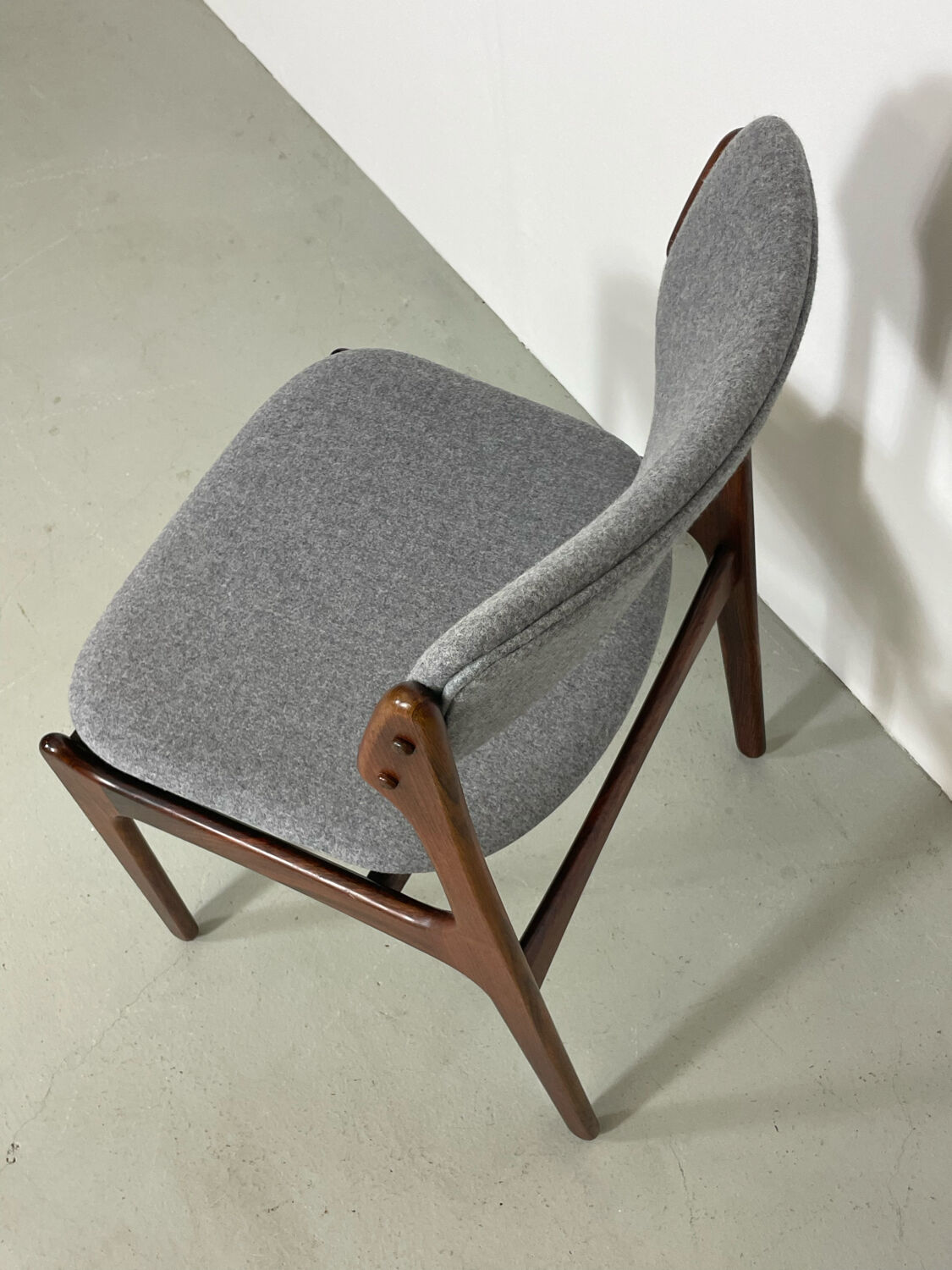 Danish mid-century palisander dining chair model 49 by erik buch for o.d. mobler, 1960s