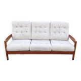 Mid-Century Danish Vintage 3-Seater Sofa in Teak, Denmark, 1960s