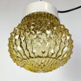 Vintage white porcelain pendant light, 1970s