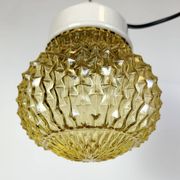 Vintage white porcelain pendant light, 1970s