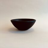 Black ceramic salad bowl