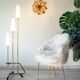 Ivory white fur armchair, 1970