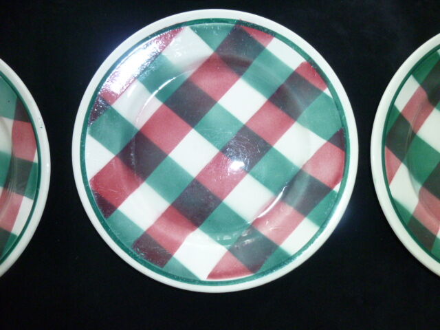 Set of 6 flat plates Faiencerie Nouvelle de Givors