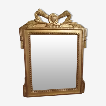 Miroir très ancien doré 36x48cm