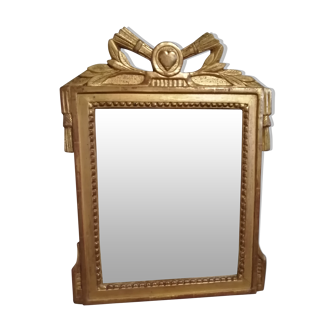 Beautiful very old mirror gilded 36x48cm