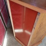 Corner TV cabinet in solid cherry