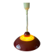 Suspension scandinave rouge Space Age par Knud Christensen
