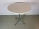 Table à manger vintage des années 70 chromé blanc rond