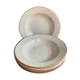 5 speckled hollow plates