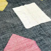 Berber carpet in fine wool – Soft contrasting shapes