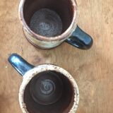 Roger Guerin enamelled ceramic mugs