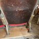 Burgundy velvet folding seat