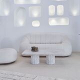 Olympia rectangular natural travertine coffee table - 120x60