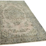 Handmade Contemporary Anatolian 1970s 173 cm x 291 cm Grey Carpet