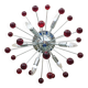 Murano glass sphere flush mount