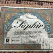 Burgundy wool hallway rug Saphir 85x350cm