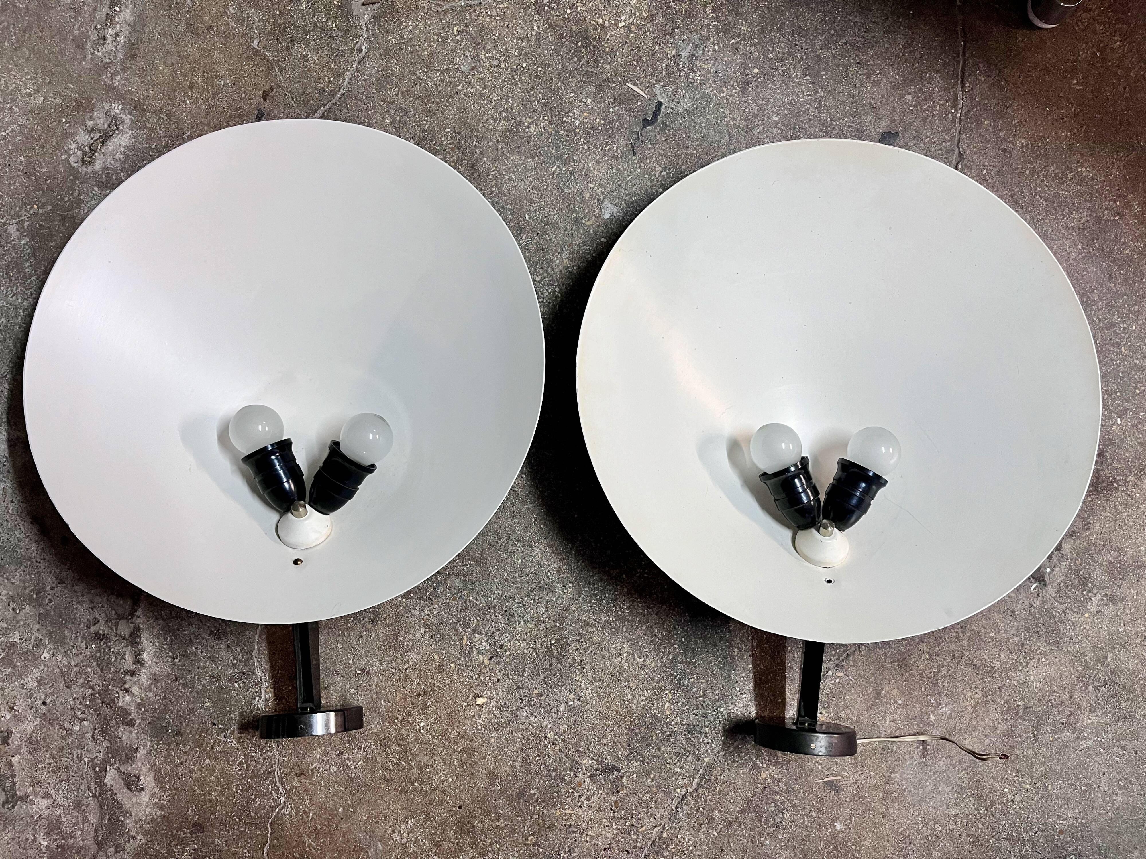 Pair of wall lamps by Guiseppe Ostuni, O-luce Edition, 1950s