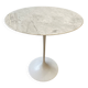 Guéridon « tulipe » - marbre statuarietto - eero saarinen, pour knoll