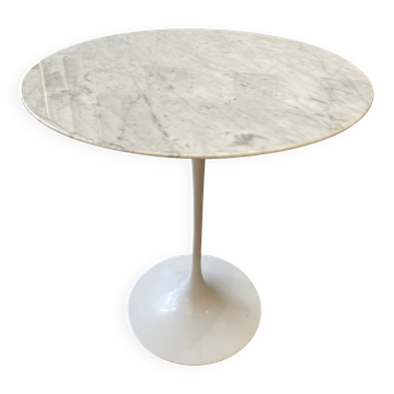 Guéridon "tulip" - statuary marble - eero saarinen, for knoll