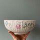 Vintage fine porcelain salad bowl, "Laurent creation"
